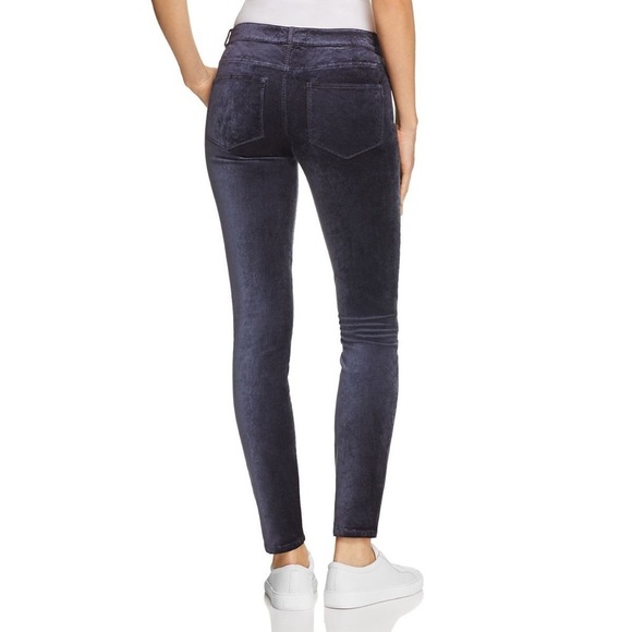 PAIGE Midnight Slate Velour Verdugo Ultra Slim, Skinny Jeans - Picture 7 of 7